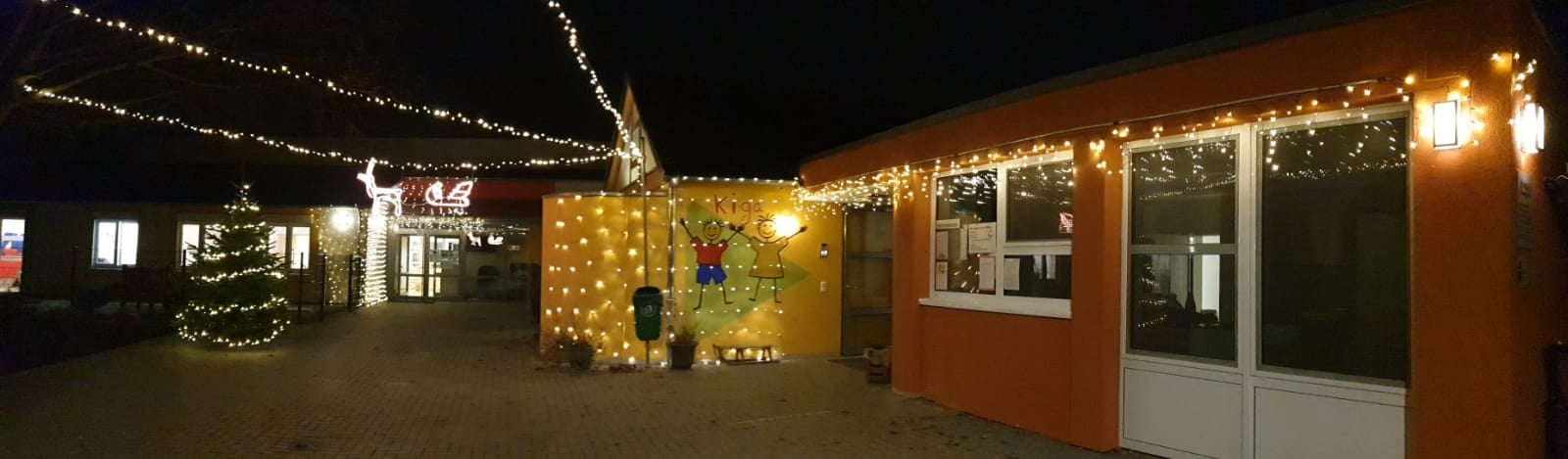 Kindergarten Weihnachtsbeleuchtung